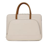 fdsmall Laptop Sleeve Case Large Capacity Computer Handbag Protective Notebook Case Compatiable for Compatible with MacBook Air, MacBook Pro, Tablet PC, Ultrabook, Netbook (Beige, 16.1 inch)