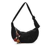 fdsmall Leopard Print Faux Suede Shoulder Bag - Adjustable Shoulder Strap Underarm Bag, Soft Velvet Hobo Bags, Casual Sling Bags for Women (Black)