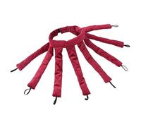 fdsmall Octopus Heatless Curling Hair Curlers Octopus Design No Heat Short Curler Soft Sleeping Overnight Silk Ribbon Rollers Headband Rods No Heat Wave Hair Curlers Styling Tools with Box (Wine Red)