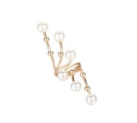 fdsmall Pearl Statement Ring for Women Girls Gold Balls Faux Pearls Antique Expandable Layered Open Band Wrap Finger Rings Adjustable Art Deco Exaggerated Jewelry Fashion Gifts Birthday