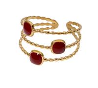 fdsmall Vintage Rings for Women Chunky Gold Non Tarnish Statement Ring, Boho Stackable Open Stacking Rings,Trendy Jewelry (440)