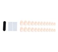 fdsmall Women French Gel Nail Tips,24pcs French Tip Press on Nails Short Square False nails,Valentine's Day Heart Press on Nails (3)