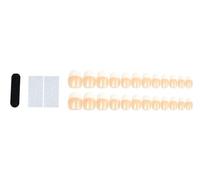 fdsmall Women French Gel Nail Tips,24pcs French Tip Press on Nails Short Square False nails,Valentine's Day Heart Press on Nails (11)