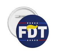 Fdt Badges Pro America Save Democracy Decor Brooch Pin Metal Badge 1 Pcs