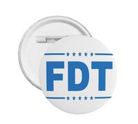 Fdt Badges Pro America Save Democracy Decor Brooch Pin Metal Badge 1 Pcs