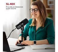 FDUCE SL40X XLR Dynamic Microphone for Vocal Recording, Podcasting, Ga
