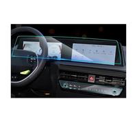 FDUESAJIF Car Navigation Screen Protector For Kia EV6 2022-2025 For Light For Wind For GT-Line GT For First For Edition 2PCS Screen Protectors Navigation LCD Car Cluster