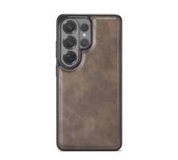 FDUJINH Case for Samsung Galaxy S26 Ultra/S26+/S26, Slim Retro Leather Phone Cover Camera Protection Anti-Fingerprint Shell,coffee,S26+