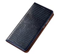 FDUJINH Case for Xiaomi 17 Ultra/17 Pro Max/17 Pro/17, Genuine Leather Wallet Cover Flip Lizard Texture Stand Shockproof Case,Chrome,17 Ultra