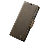 FDUJINH Leather Case for Iphone 17 Pro Max/17 Pro/Air/17, Flip Wireless Charging Wallet Case Stand Function Magnetic Closure Protection Cover,Brown,Air