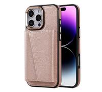 FDUJINH Magnetic Case for Iphone 17 Pro Max/17 Pro/Air/17, Detachable Wallet Stand Leather Phone Cover Support Wireless Charging,Pink,Air