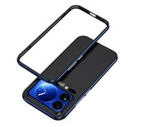 FDUJINH Metal Case for Xiaomi 17 Pro Max/17 Pro/17, Aluminum Alloy Bumper Frame Cover Slim No Back Shockproof Case Shell,Blue,17