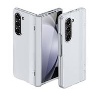 FDUJINH Shockproof Case for Samsung Galaxy Z Fold 7, Magnetic Closure Hinge Protection Cover with Built-In Screen Protector,Silver,Fold 7