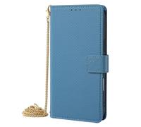 FDUJINH Wallet Case for Iphone 17 Pro Max/17 Pro/Air/17, Long Shoulder Chain Leather Cover Flip Folio Stand Function Protection Phone Case,Blue,17 Pro Max