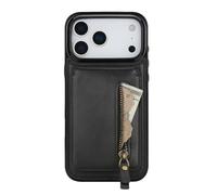FDUJINH Wallet Case for Iphone 17 Pro Max/17 Pro/Air/17, Magnetic Detachable Leather Cover Separate Card Slot Stand Function Protection Shell,Black,17 Pro Max