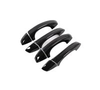 FDWPJYO Black Chrome Car Door Handle Cover Trim Sticker Styling Accessories For VW Golf 6 MK6 For Skoda SUPERB 2009-2013