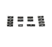 FDWPJYO Car A/C Heater Climate Temperature Control Push Button Air Condition Key Cap Climate Control Cover For BMW 5 Series E39 X5 E53
