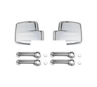 FDWPJYO Car Rearview Mirror Covers Door handle Trim Cover Stickers For Dodge Nitro For Jeep Liberty 2007-2012 Exterior Accessories