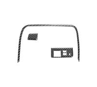 FDWPJYO For Mazda MX-5 ND Miata 2016-2022 MX5 Car USB Power Charge Panel Central Storage Frame Cover Sticker Accessories Carbon Fiber
