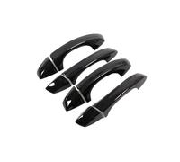 FDWPJYO For VW Golf 6 MK6 Skoda SUPERB 2009-2013 Black Chrome Car Door Handle Cover Trim Sticker Styling Accessories