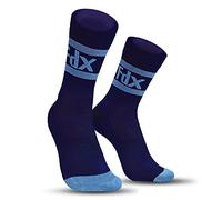 FDX Compression Socks Cycling - Ergonomic Fit, Breathable Athletic Sports Socks for Men and Women - Seamless Toe Seams for Running, Walking, Work, Hiking, Flight Travel, Maternity Pregnancy