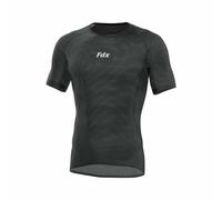 FDX Cool Mesh Base Layer Half Sleeve - Men’s Summer Cycling Mesh Top - Ultralight, Breathable, Anti-Odour Bicycle Skins Jersey - Under-Shirts for Running, Gym, Workout, Hiking (Black, Large)