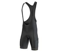 FDX Cycling Bib Shorts Men’s - 3D Gel Chamois Padded Bicycle Racing Apparel with Mesh Straps, 2 Side Pockets, Powerband Leg Grippers - Breathable, Quick Dry Summer All Day Cycle Shorts (Green-XS)