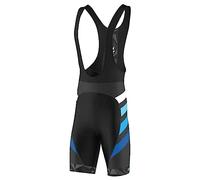 FDX Cycling Bib Shorts Men’s - 3D Gel Padded Bicycle Tights with Mesh Straps, Silicon Leg Grippers - Breathable, Quick Dry Summer Classic Racing Apparel - Better Fit and Performance (Equin Blue-XXL)