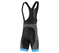 FDX Cycling Bib Shorts Men’s - 3D Gel Padded Bicycle Tights with Mesh Straps, Silicon Leg Grippers - Breathable, Quick Dry Summer Classic Racing Apparel - Better Fit and Performance (Blue-L)
