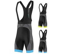 FDX Cycling Bib Shorts Men’s - 3D Gel Padded Bicycle Tights with Mesh Straps, Silicon Leg Grippers - Breathable, Quick Dry Summer Classic Racing Apparel - Better Fit and Performance (Blue-2XL)