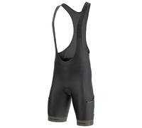 FDX Men Cycling Bib Shorts with 4D Gel Chamois Pad & Cargo Pockets Green M