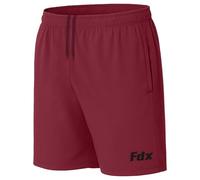 FDX Men’s Running and Gym Shorts with Side Zip Pockets Lightweight Moisture Wicking Shorts for Skip Rope Outdoor Sports Workout Exercise Maroon, X-Large