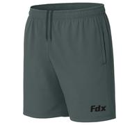FDX Men’s Running and Gym Shorts with Side Zip Pockets Lightweight Moisture Wicking Shorts for Skip Rope Outdoor Sports Workout Exercise Pro Grey,3XL