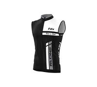 FDX Men Softshell Cycling Gilet Windproof Thermal Cycling Vest Black XL