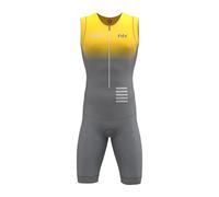 FDX Men's Cycling Skinsuit Short Sleeve 3D Pad Triathlon Suit | Stay comfortable on every ride with breathable fabric, 3D padding and an aero fit built for training and racing.