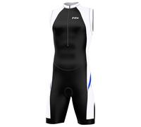FDX Men's Tri Suit Padded Compression Short Sleeve Race Suit Blue XXL