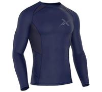 FDX Recoil Men's Compression Base Layer Long Sleeve Sports Top Navy XXL