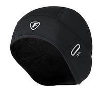 FDX Winter Cycling Skull Cap, Thermal Windproof Helmet Liner with Glasses Hole for Men Women, Water Resistant Reflective Hat for Motorcycle Outdoor Sports, Skiing and Running