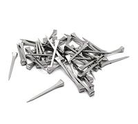 FDXGYH 50pcs E5 Length 50mm/2inch Horseshoe Nails Carbon Steel Horseshoe Tools for Fixed Lead or Glass(Silver)