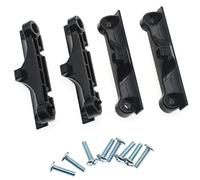 FDXGYH CPU Fan Retainer Bracket 4 Pcs Black CPU Fan Support Bracket and 8 Pcs Mounting Screws for AM4