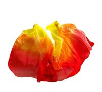 FDzkrtvm Silk Belly Dance Veil | Multicolor 200-400x90-114cm Belly Dance: Silk Scarf
