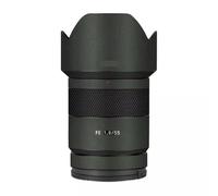 FE 1.8/55 55 1.8 Camera Lens Skin Sony Coat Wrap Protective Film Body Decal Anti-Scratch Sticker Accessories for Sony FE 55mm F1.8 ZA(Leather Green)