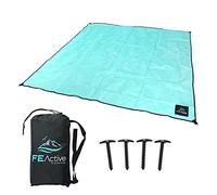 FE Active Sand Free Beach Blanket - Extra Large Beach Blanket Sand Proof Large Mat for Outdoor Areas Large Blanket for Kids Ideal Compact Picnic Rug for Camping & Travel | Designed in California, USA