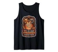 Fe-eling Stronger Together Elements Periodic Chart Pun Tank Top