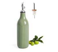 FE FUN ELEMENTS Olive Oil Dispenser Bottle, 19 oz Oil Dispenser for Kitchen and Vinegar Dispenser Bottle, Suitable for Vinegar, Coffee Syrups & Other Liquids, Green