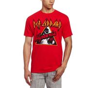 FEA Men's Def Leppard Hysteria 87 Mens T-Shirt - Red - S