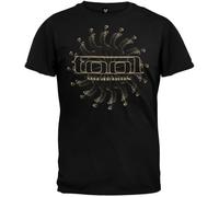 FEA Men's Tool Spectre Spiral Vicarious Men's T-Shirt, Black, S