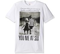 FEA mens6Y103You Me at Six Together We'll Float Mens Soft T-Shirt T-Shirt - White - S