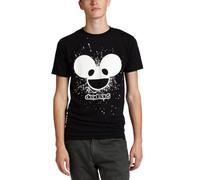 FEA Merchandising Men's Deadmau5 Burst Mau Logo Glow Lightweight T-Shirt - Black - XL