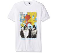 FEA Unisex's U2 Bullet The Blue Sky Mens Soft T-Shirt, White, Large